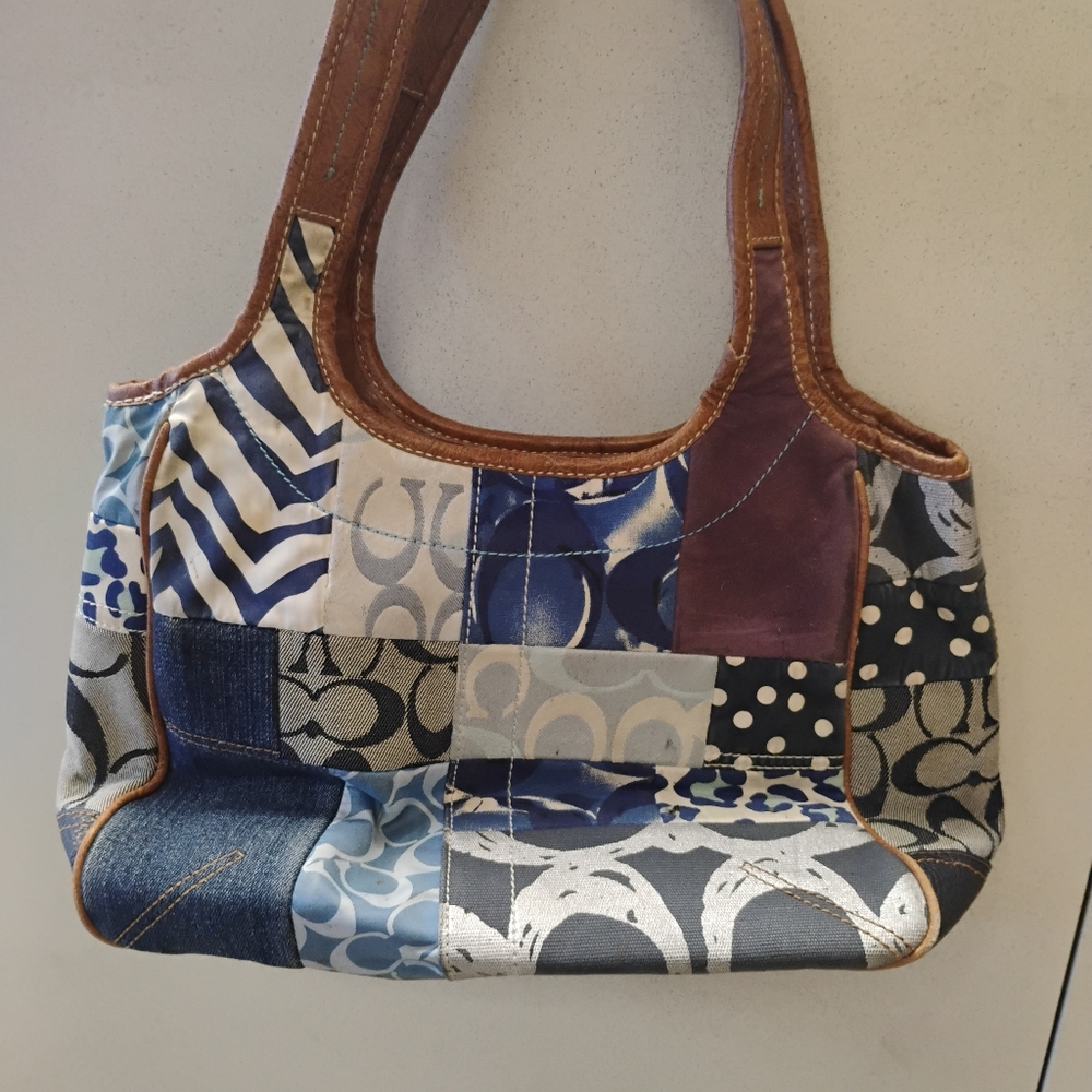 Special Edition Denim patchwork hobo bag.